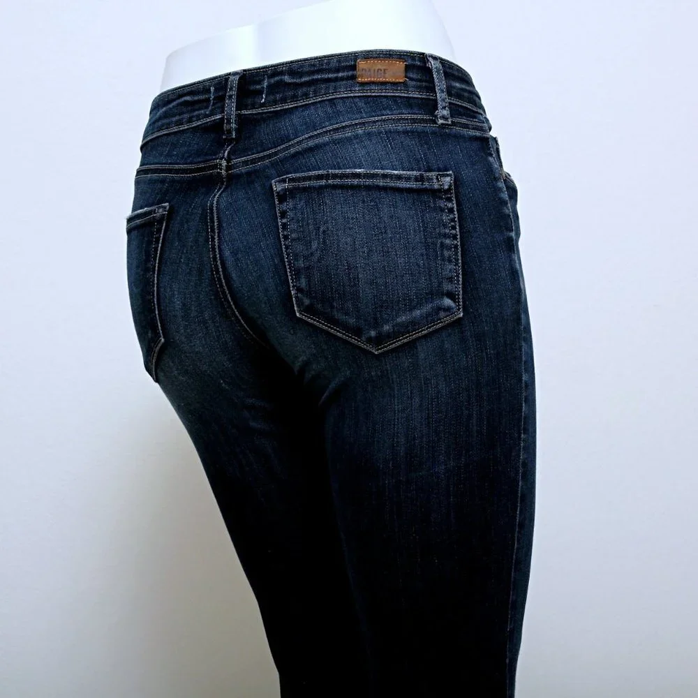 Paige Verdugo Mid Rise Distressed Skinny‎ Jeans